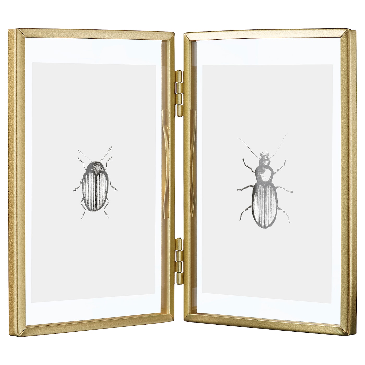 IKEA LERBODA ramka, złoty kolor, 10x15 cm