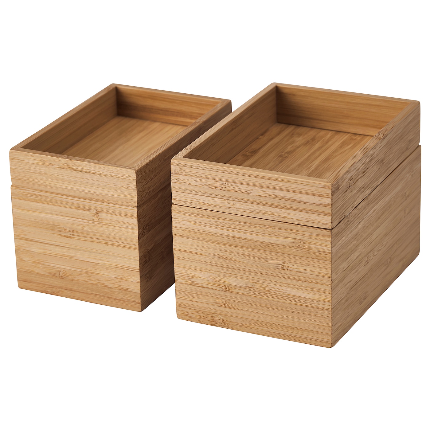 IKEA DRAGAN komplet łazienkowy, 4 szt, bambus