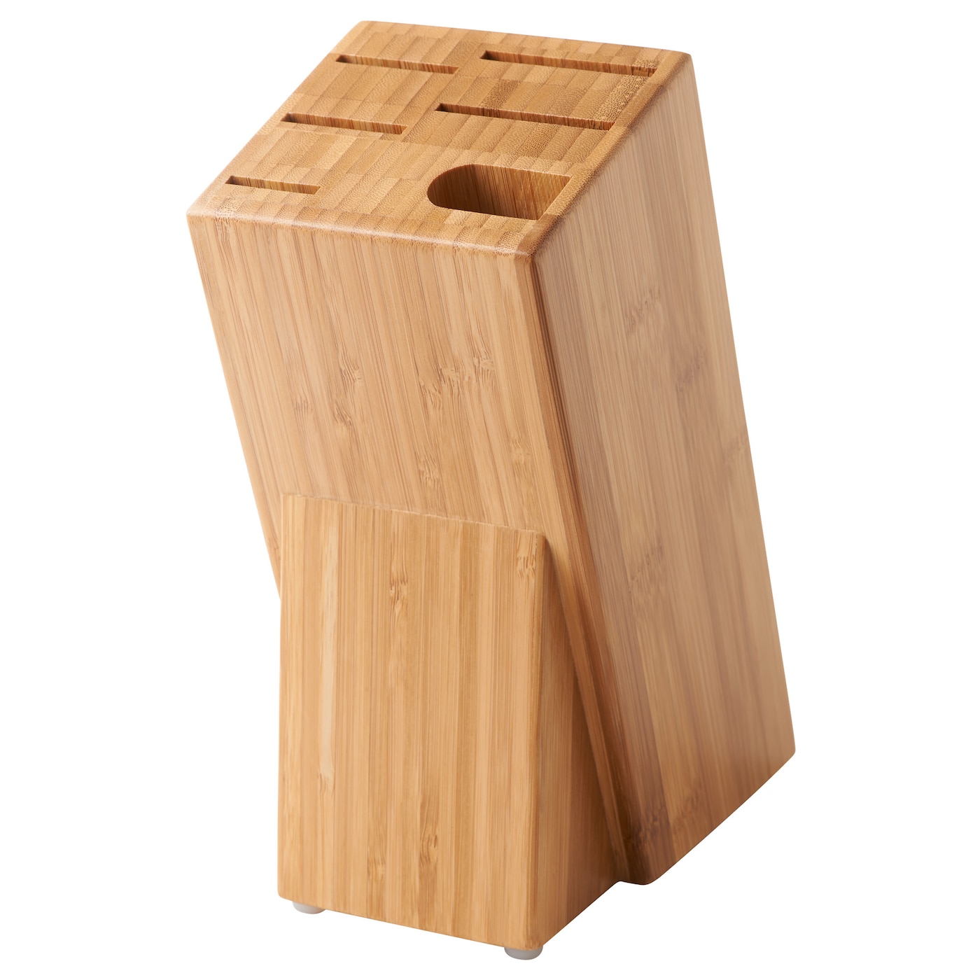 IKEA HYVLA blok na noże, bambus, Szerokość: 10 cm