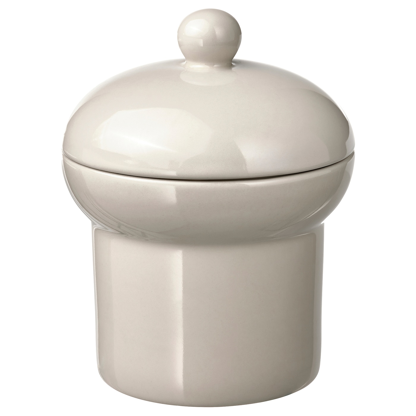 IKEA SPINNARHAJ pojemnik z pokrywką, kremowy, 13 cm