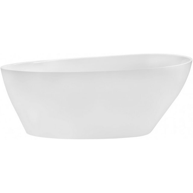 BESCO Wanna wolnostojąca GOYA MATT BIAŁA 160x70 klik-klak chrom #WMMB