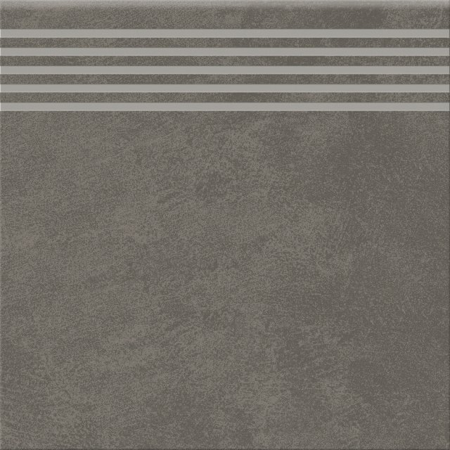 Gres szkliwiony stopnica ARES grey mat 29,8x29,8 gat. I