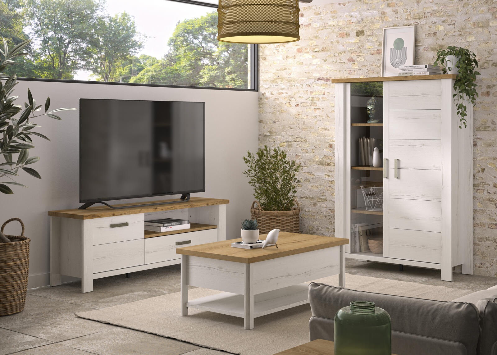 Meble do salonu Manosque - oferta części - Prezentacja Manosque