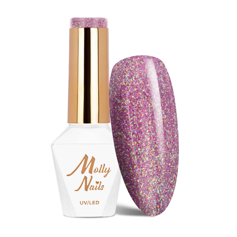 Lakier hybrydowy Molly Nails Shocking Shine Raw HEMA/Di-HEMA Free 8g Nr 681