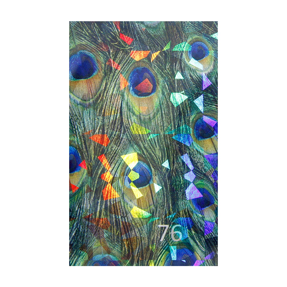 Naklejka do paznokci Laser effect samoprzylepna arkusz 8 cm x 5 cm Nr 29