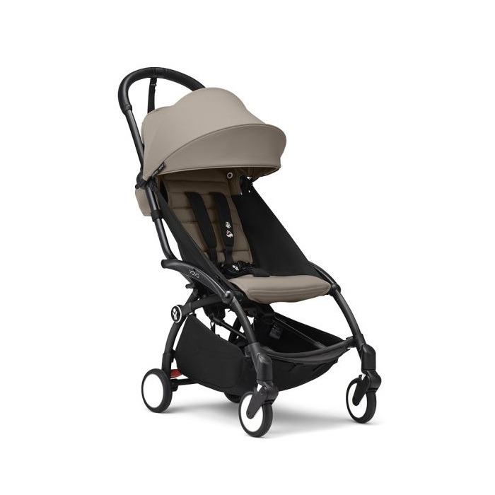 Stokke Yoyo 3 - wózek spacerowy-Taupe/ Czarna rama