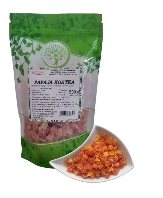 Papaja kostka 500g