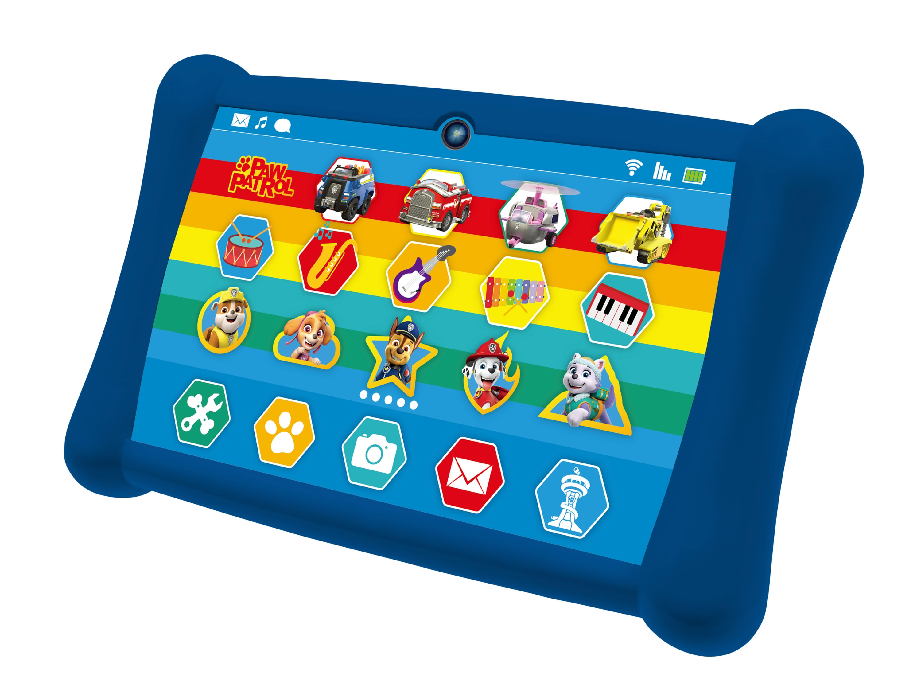 Eldohm Tablet muzyczny dla dzieci ze wzorami z bajek Mój pierwszy tablet