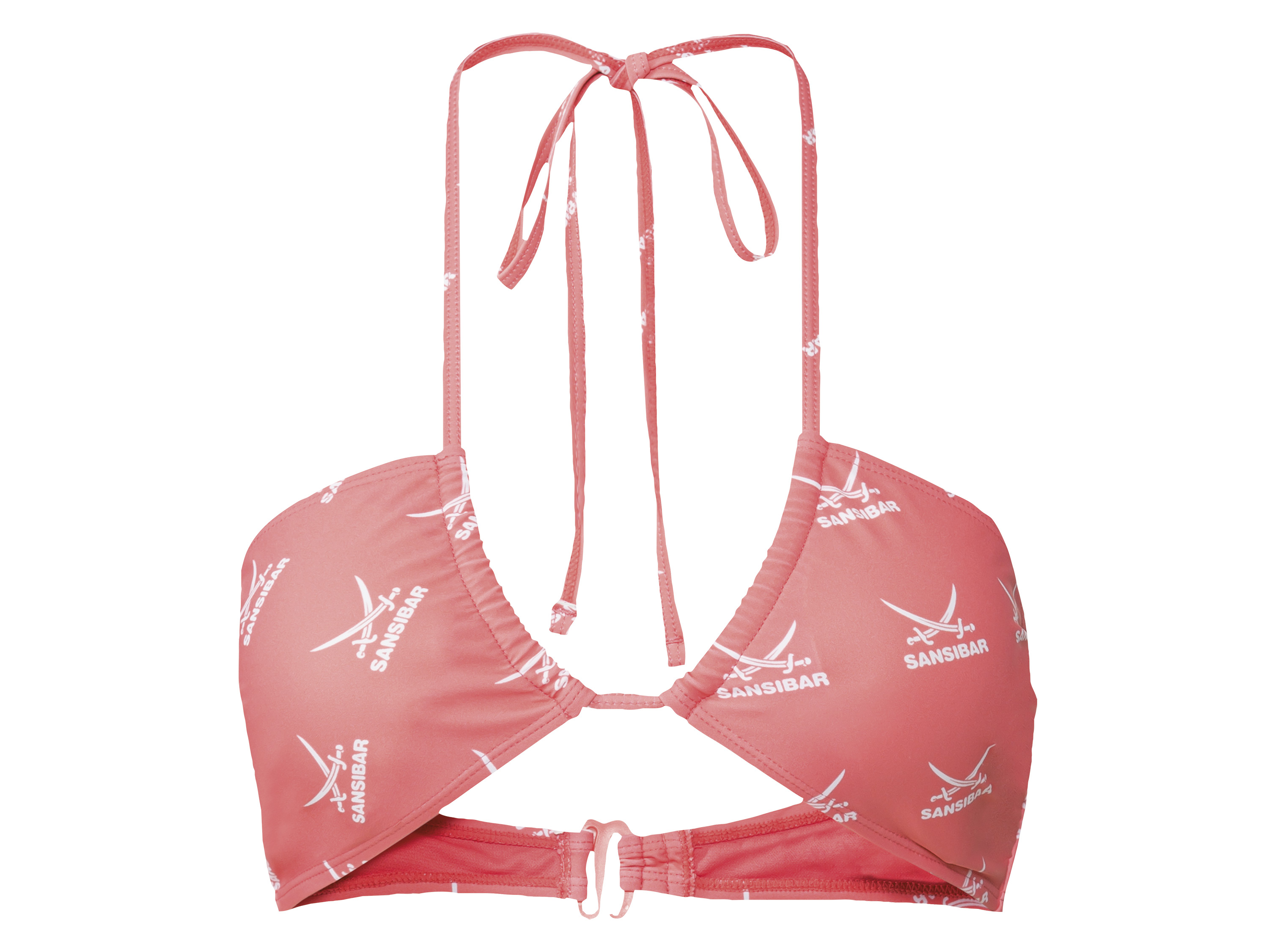 Sansibar Góra od bikini damska, łatwa w pielęgnacji Koralowy, 38