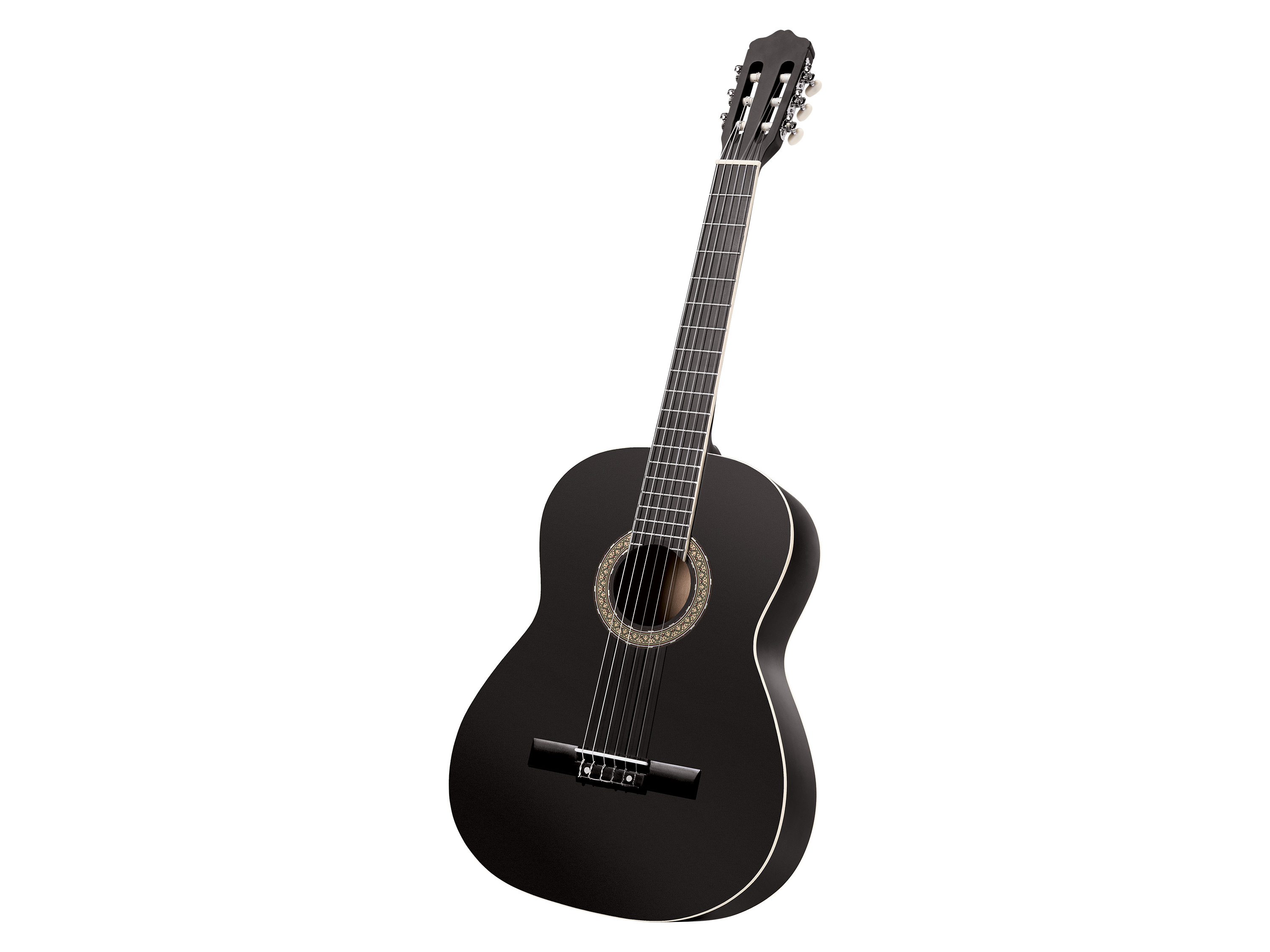 Gitara klasyczna z etui Czarny/matowy