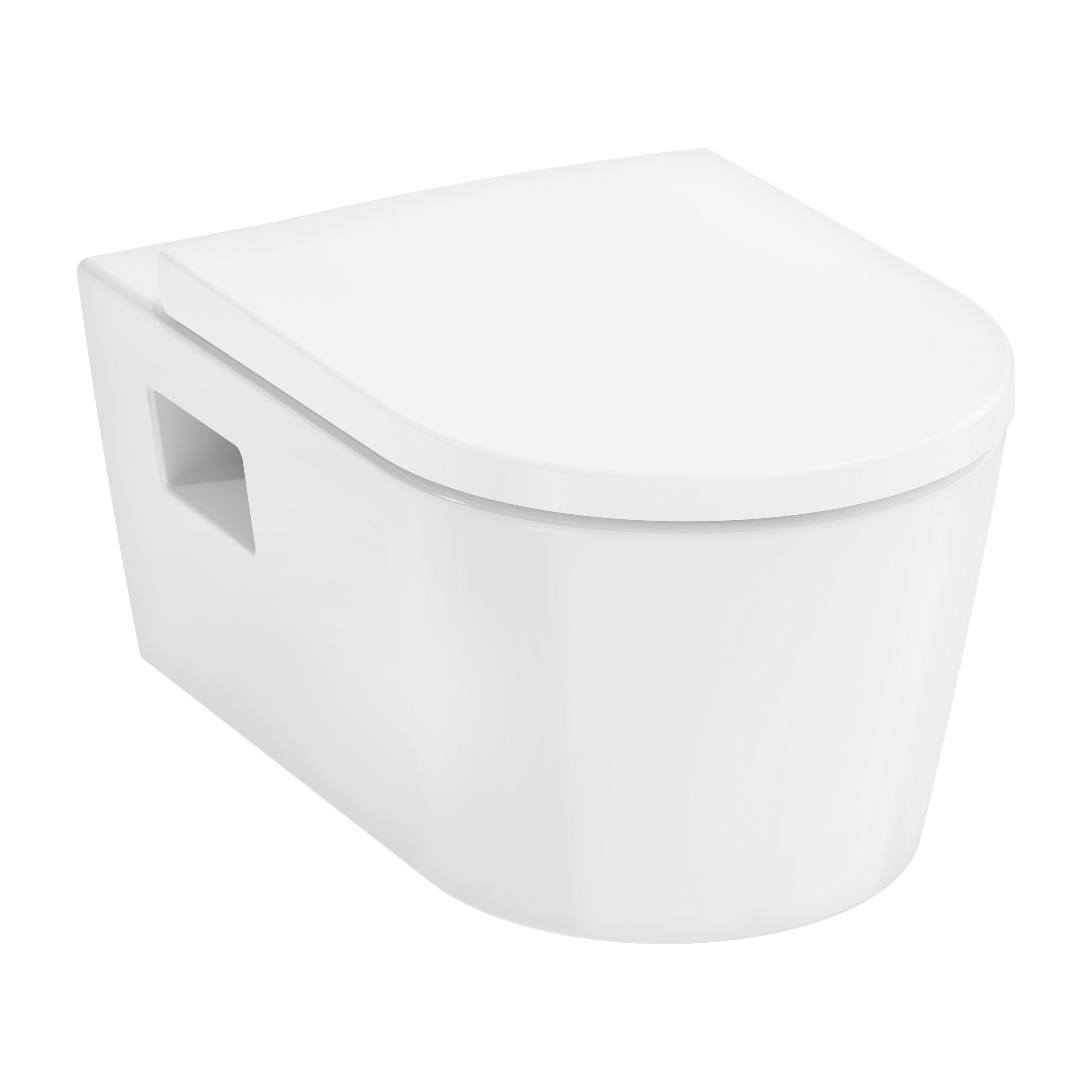 Darmowa Dostawa - Miska WC z deską wolnoopadającą wisząca bez kołnierza biały połysk Hansgrohe EluPura Original S 62050450