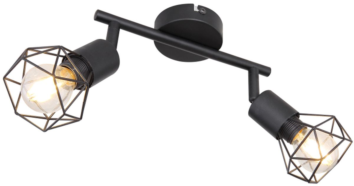 Darmowa Dostawa - Lampa podsufitowa 2x40 W czarny Globo Lighting Xara I 54802S2