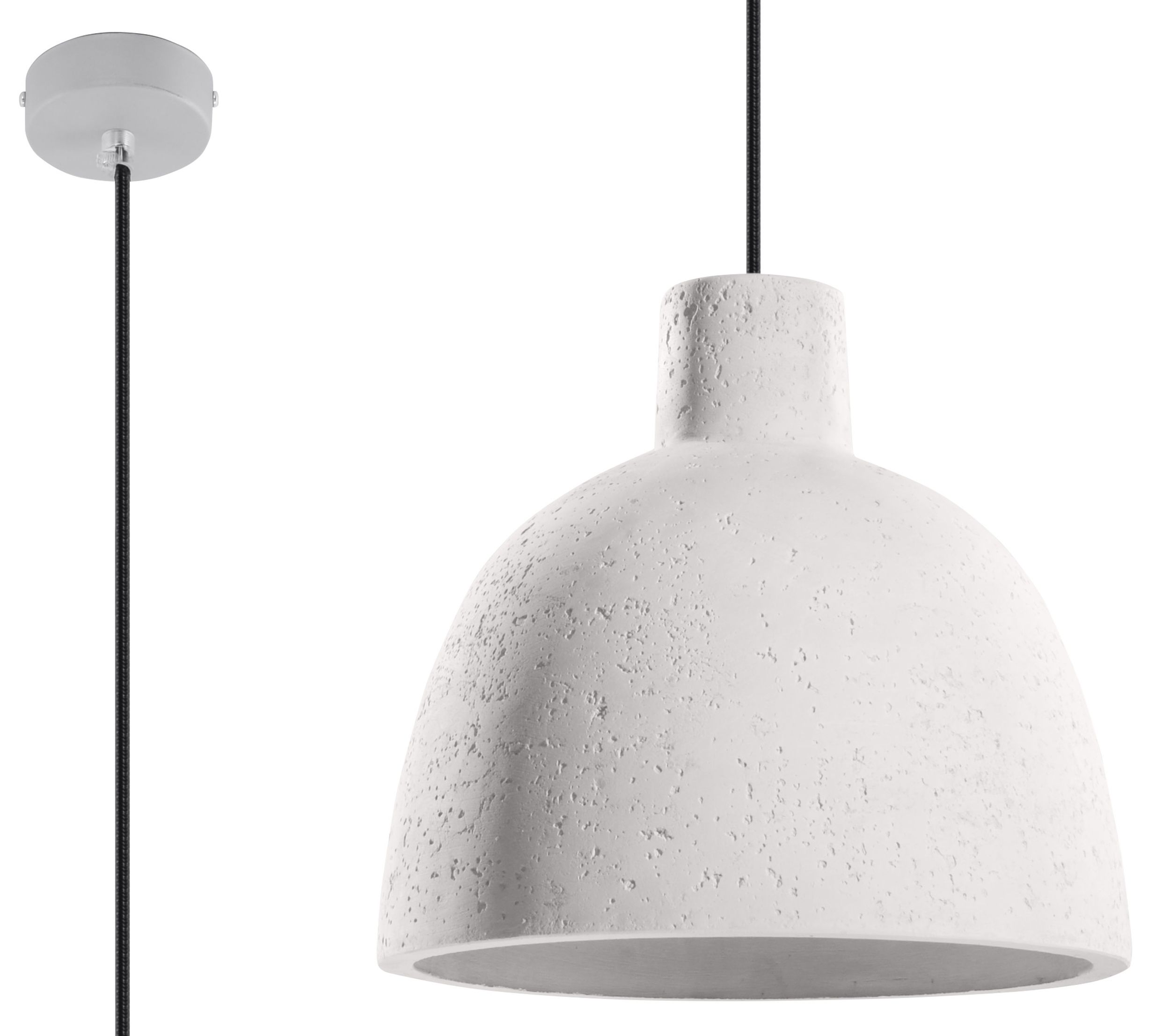 Darmowa Dostawa - Lampa wisząca 1x60 W szary/popielaty Sollux Lighting Damaso SL0281