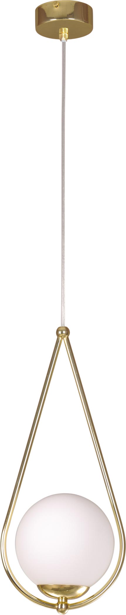 Darmowa Dostawa - Lampa wisząca 1x40 W biała-mosiądz Kaja Neve Gold K4775