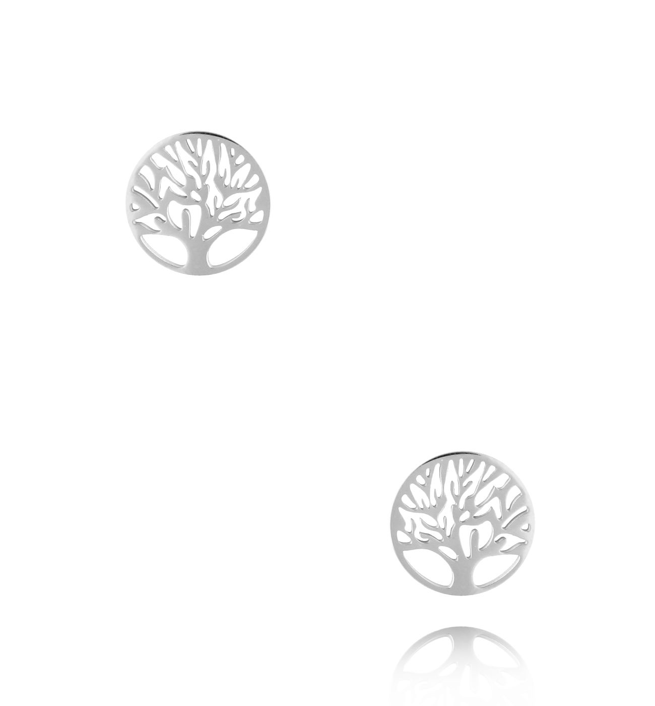Kolczyki srebrne z drzewkiem Round Tree KSA1522