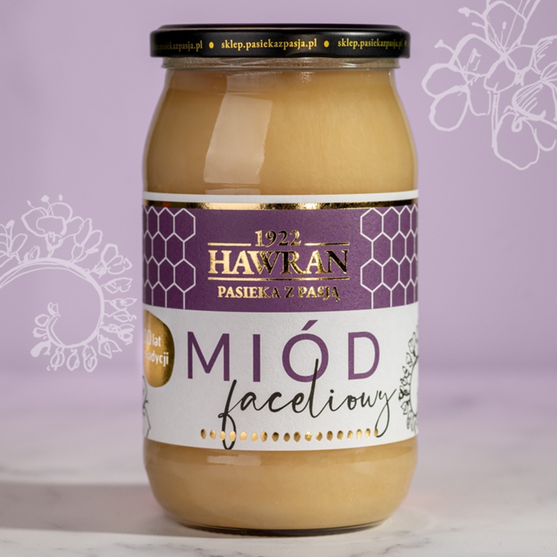 Miód faceliowy 1050g - Pasieka z Pasją Hawran