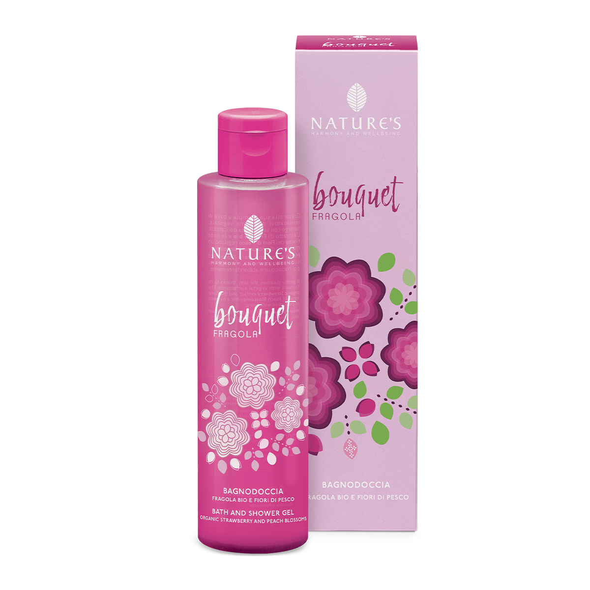 Nature's żel do ciała Bath&Shower o zapachu truskawkowym, 200ml