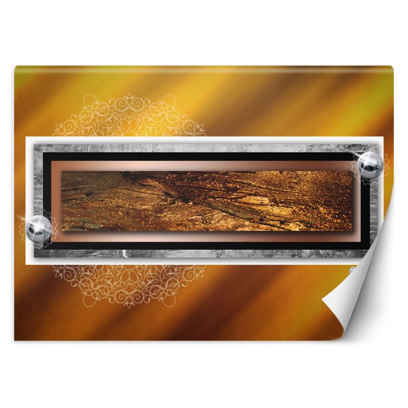 Fototapeta Feeby Złota abstrakcja mandala 250x175 1 szt