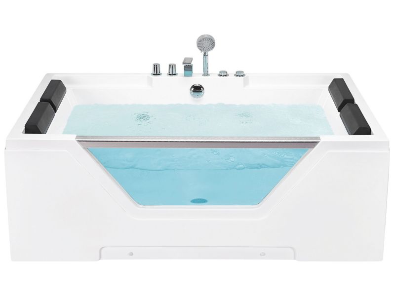 Wanna z hydromasażem 170 x 120 cm biała Huaraz 1 szt.