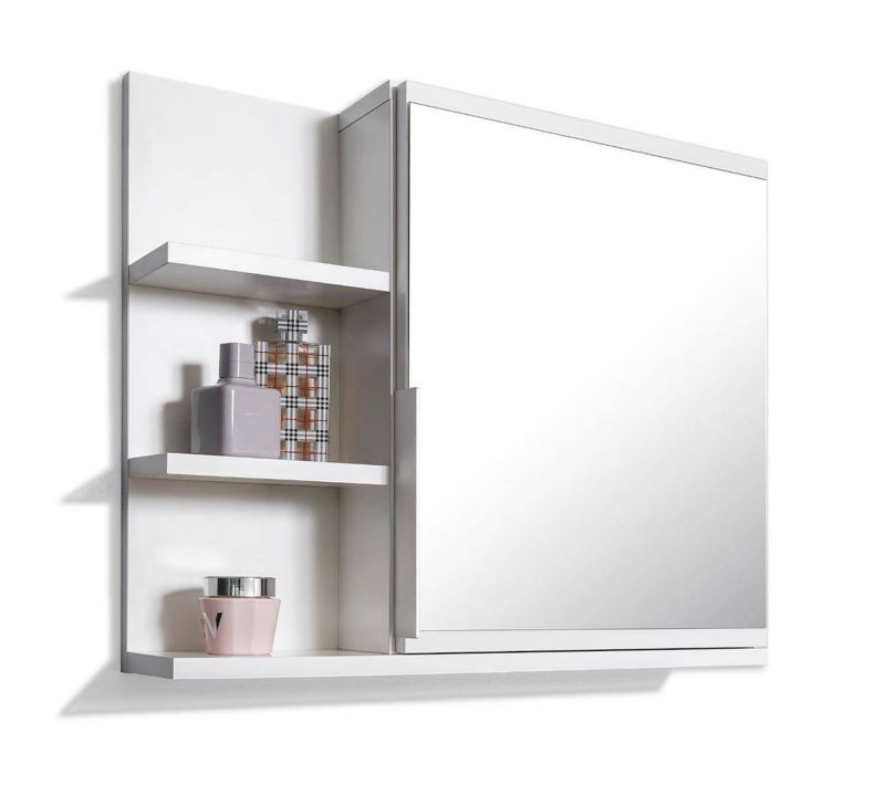 Szafka łazienkowa z lustrem Better Home 60 x 50 x 14 cm biała lewa 1 szt.