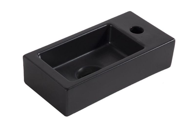 Umywalka Wiesbaden mała ceramiczna prawa prostokątna 36x18 cm 1szt