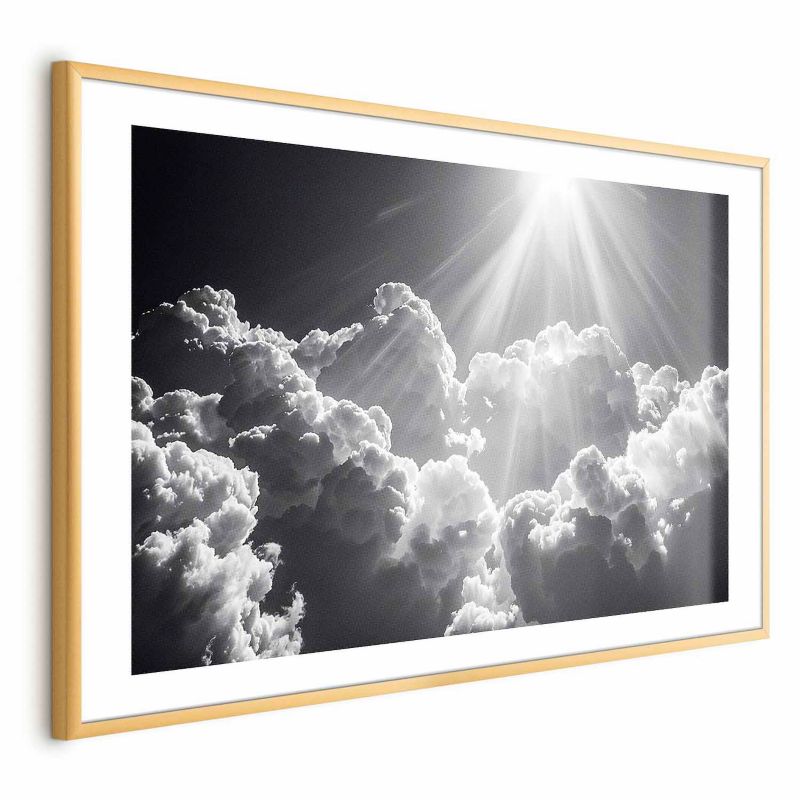 Plakat Artgeist Nadzieja w chmurach 42x29,7 cm z ramą złotą 1 szt