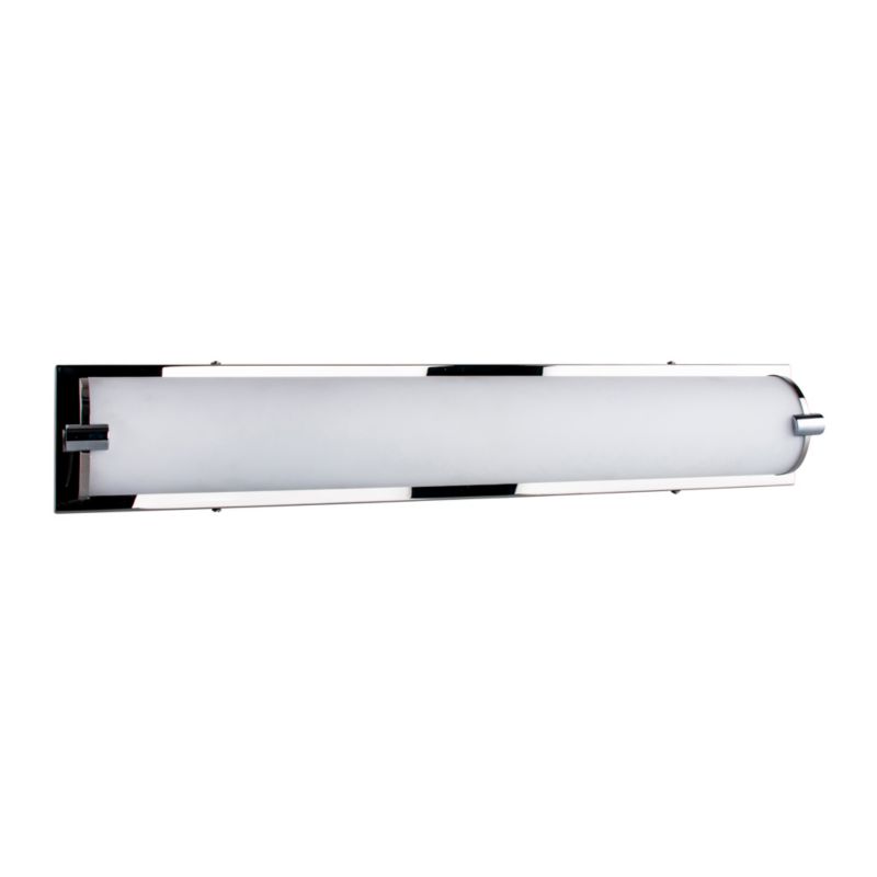 Kinkiet SPOT Light 1xLED 27W Eleganckie Białe Szkło w Połączeniu z Chromowym Akcentem, Polski Producent, 1 szt.