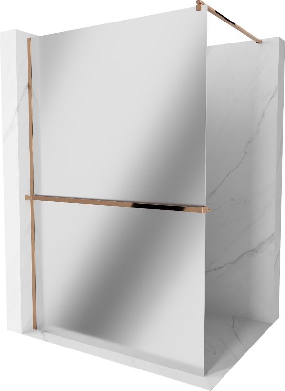 Ścianka prysznicowa Mexen Kioto+ różowe złoto 120x200 cm 800-120-121-60-50 1 szt.