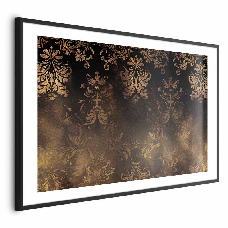 Plakat Artgeist Barokowe wzory 90x60 cm z ramą czarną 1 szt