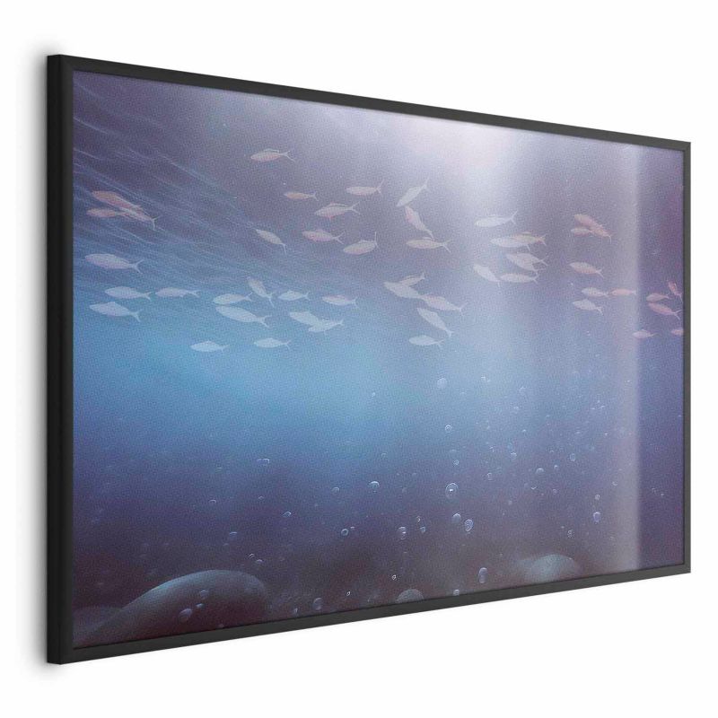 Plakat Artgeist Rybki w głębinach 42x29,7 cm z ramą czarną 1 szt