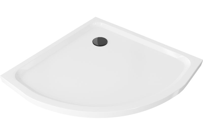 Brodzik półokrągły Mexen Flat biały 90x90 cm 1 szt.