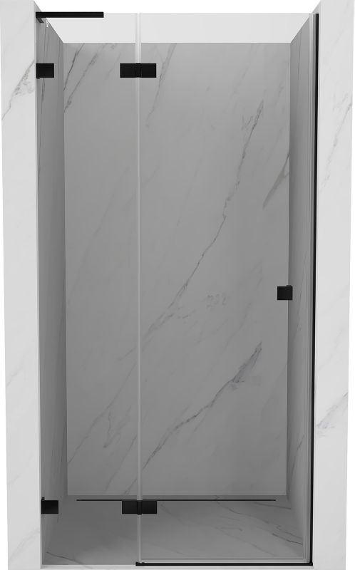 Drzwi prysznicowe uchylne Mexen Lunar L czarne 90x200 cm 1 szt.