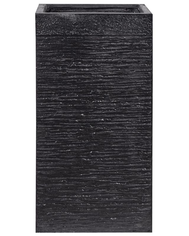 Doniczki 40 x 40 x 77 cm czarne Dion 1 szt.