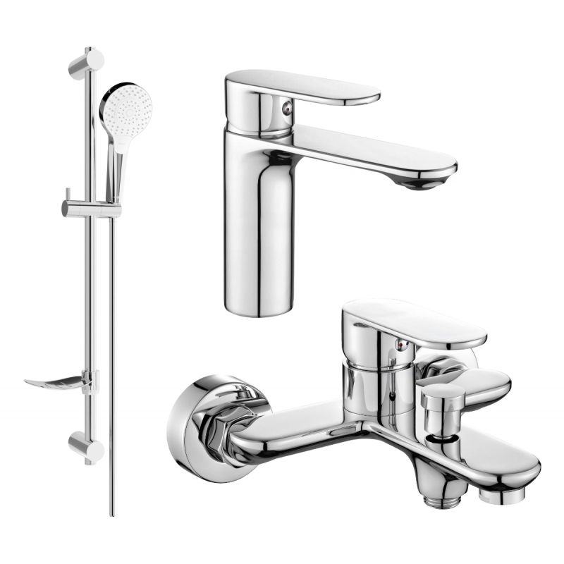 Zestaw wannowy Mexen Milo chrom 71303DF05-00 1 szt.