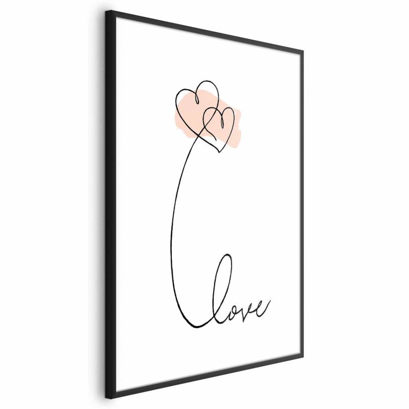Plakat Artgeist Połączeni w chmurach 40x60 cm z ramą czarną 1 szt
