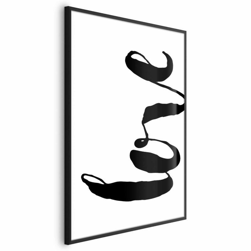 Plakat Artgeist Czarne Love 40x60 cm z ramą czarną 1 szt