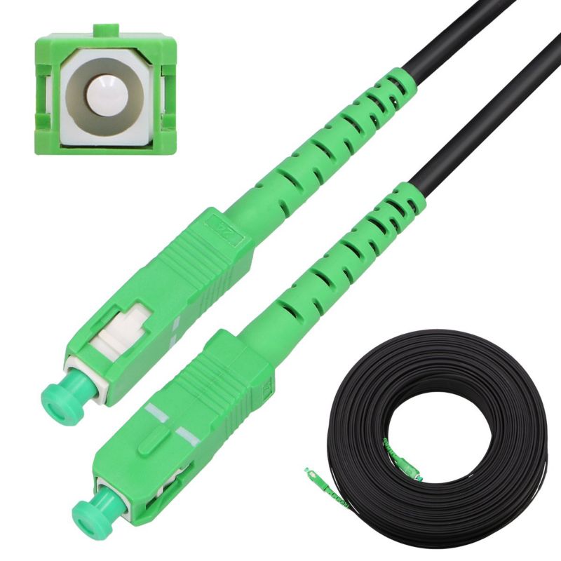 Patchcord Extralink SC/APC-SC/APC Okrągły, wiszący, jednomodowy, Simplex, G.657A2, 130m 1szt
