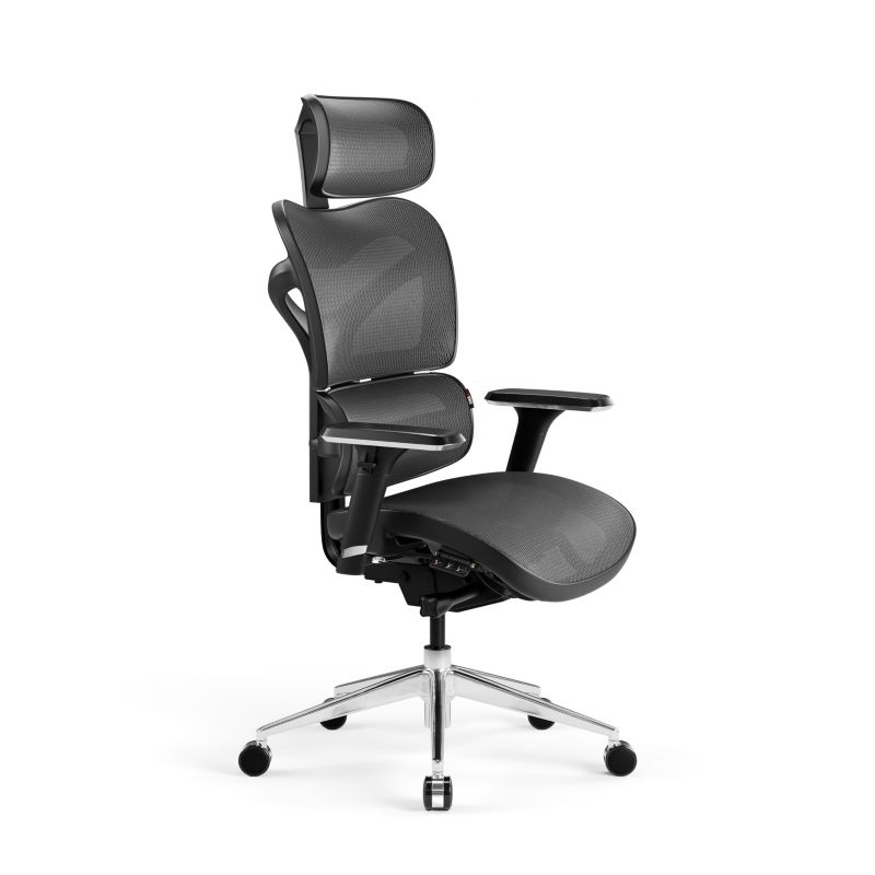 Fotel biurowy ergonomiczny Diablo V-Commander czarno-szary 1 szt