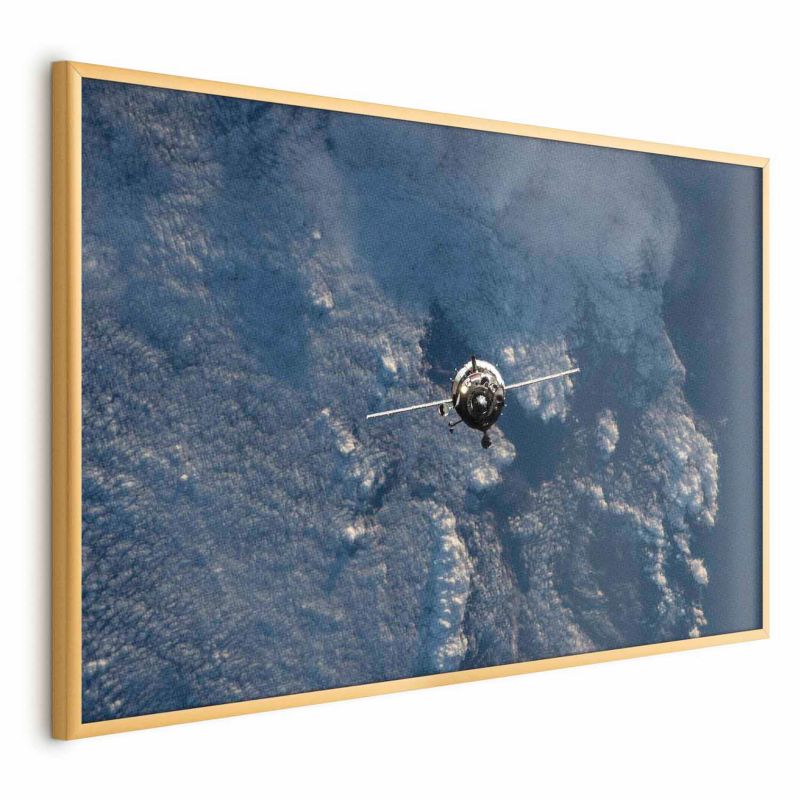 Plakat Artgeist Błękitna planeta 60x40 cm z ramą złotą 1 szt