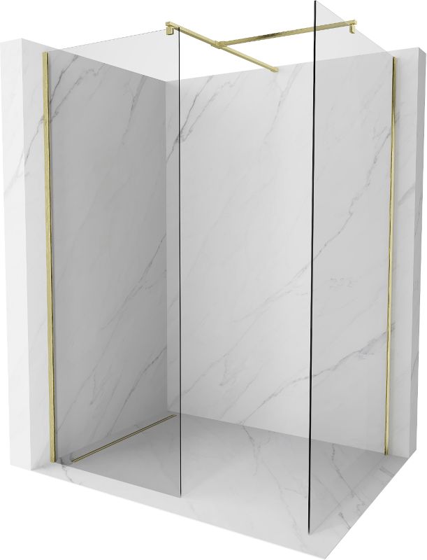 Ścianka prysznicowa walk-in Mexen Kioto złoty 140x120 cm 800-140-202-55-00-120 1 szt.
