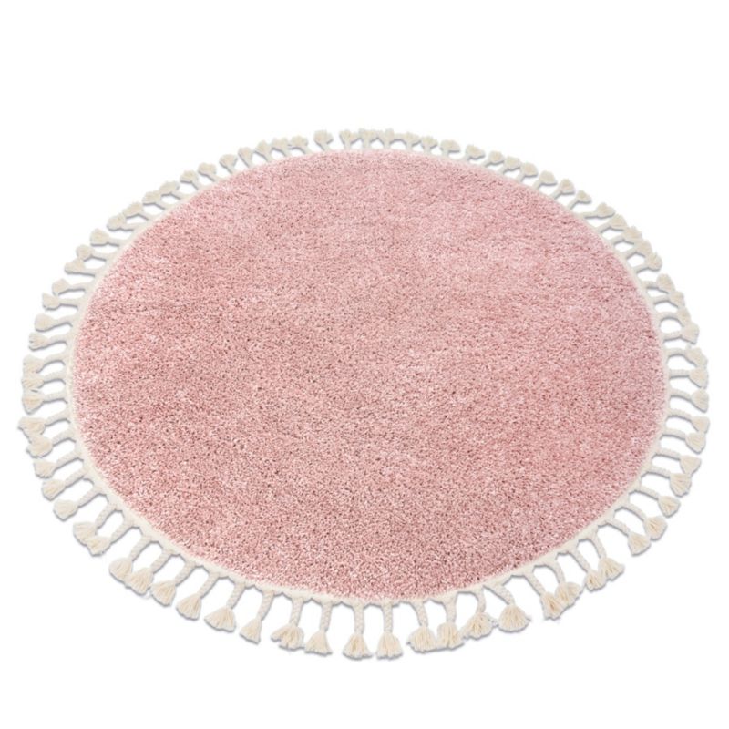 Dywan dla dzieci Berber RugsX koło 120 cm róż GR4010 1 szt.