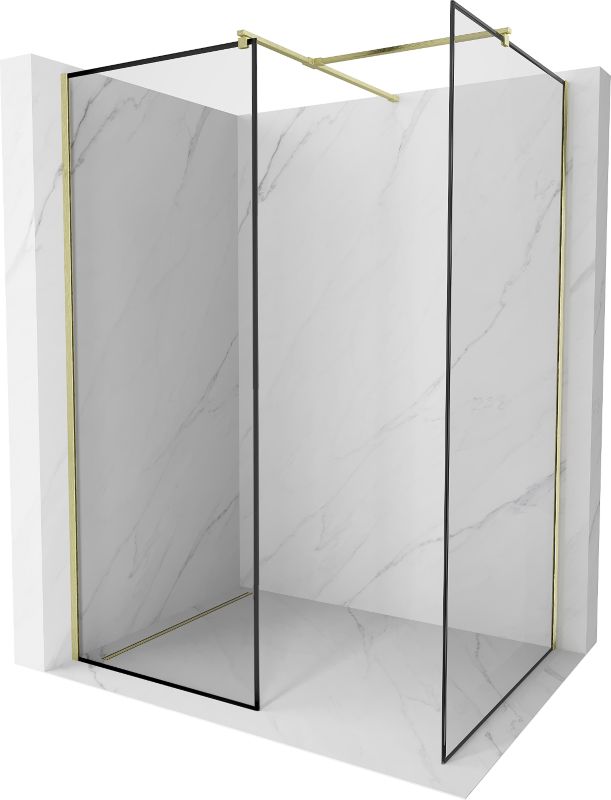 Ścianka prysznicowa Walk-in Mexen Kioto czarny wzór 110 x 70 cm 800-110-202-55-70-0701 szt.