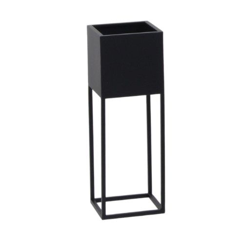 Osłonka doniczki Lizbona XS Direct Home &Garden czarna 16x47 cm 1 szt.