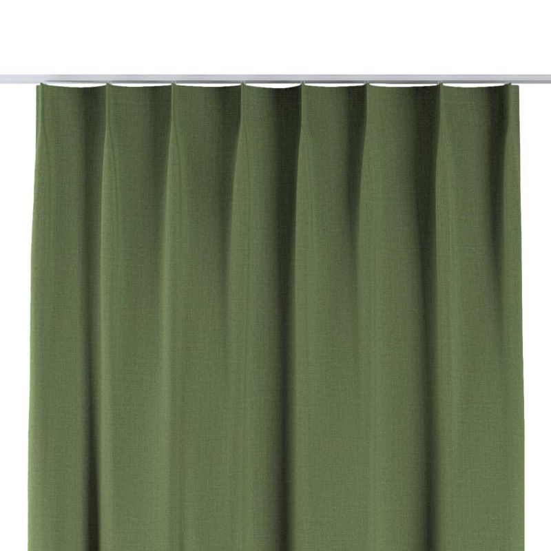 Zasłona na haczykach flex pojedynczych Dekoria 140x260 cm zielony strukturalny 1 szt.