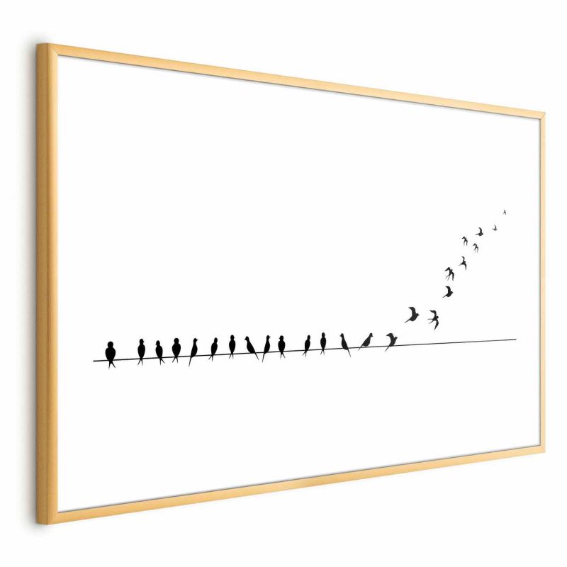Plakat Artgeist Lećmy 60x40 cm z ramą złotą 1 szt