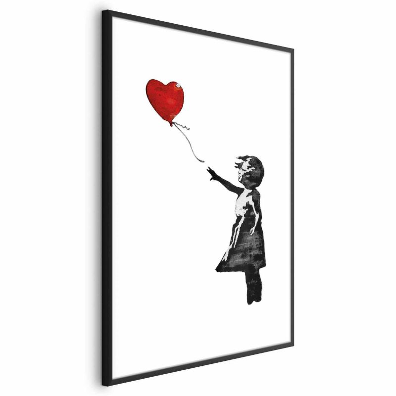 Plakat Artgeist Banksy: Dziewczynka 60x90 cm z ramą czarną 1 szt