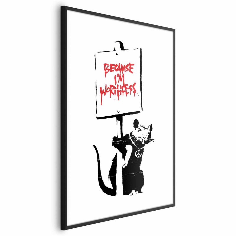 Plakat Artgeist Worthless 40x60 cm z ramą czarną 1 szt