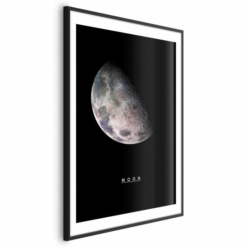 Plakat Artgeist Księżyc 40x60 cm z ramą czarną 1 szt