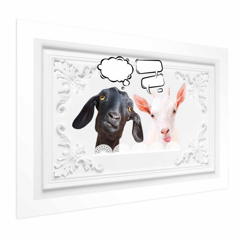 Plakat Artgeist Śmieszne kozy 60x40 cm bez ramy 1 szt