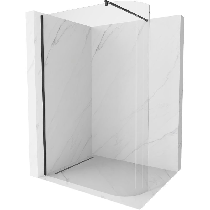 Ścianka prysznicowa Mexen Kioto transparentna czarna 80x200 cm 800-080-101-70-06 1 szt.